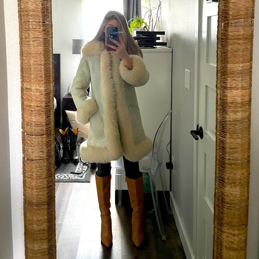 Vintage 70’s Suede Shearling coat